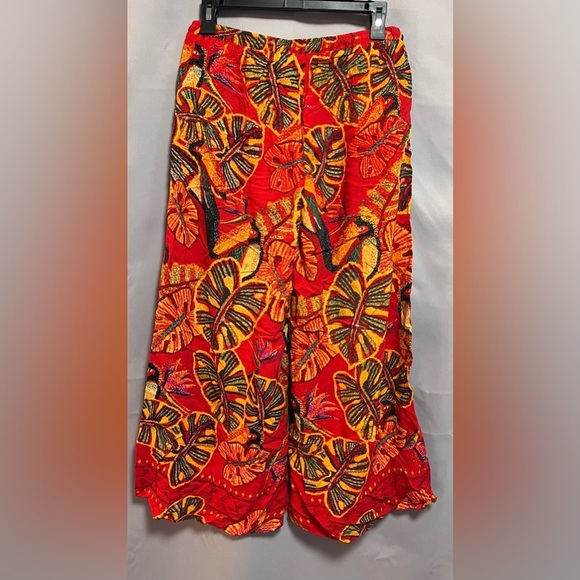 Christian Siriano Pull On Pants Women’s Sz Small‎ Wide Leg Cropped Rayon - Picture 2 of 11